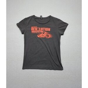 BCRP Revolution Ride & Festival 2017 Women's Motorcycle T-Shirt Anvil Size L